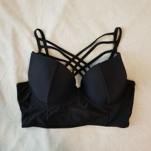 Large strappy swim top